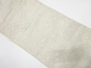 アンティーク　道長取りに花・古典柄織り出し　全通袋帯（材料）